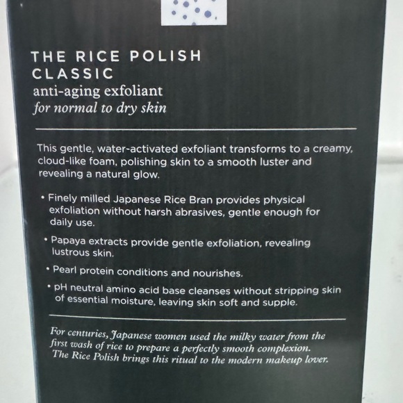 NIB TATCHA The Rice Polish Classic Foaming Enzyme Powder Face Cleanser 60g - Picture 10 of 12